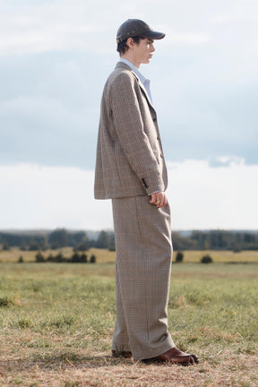 LIMITED EDITION WOOL CHECK SUIT BLAZER - Image 3