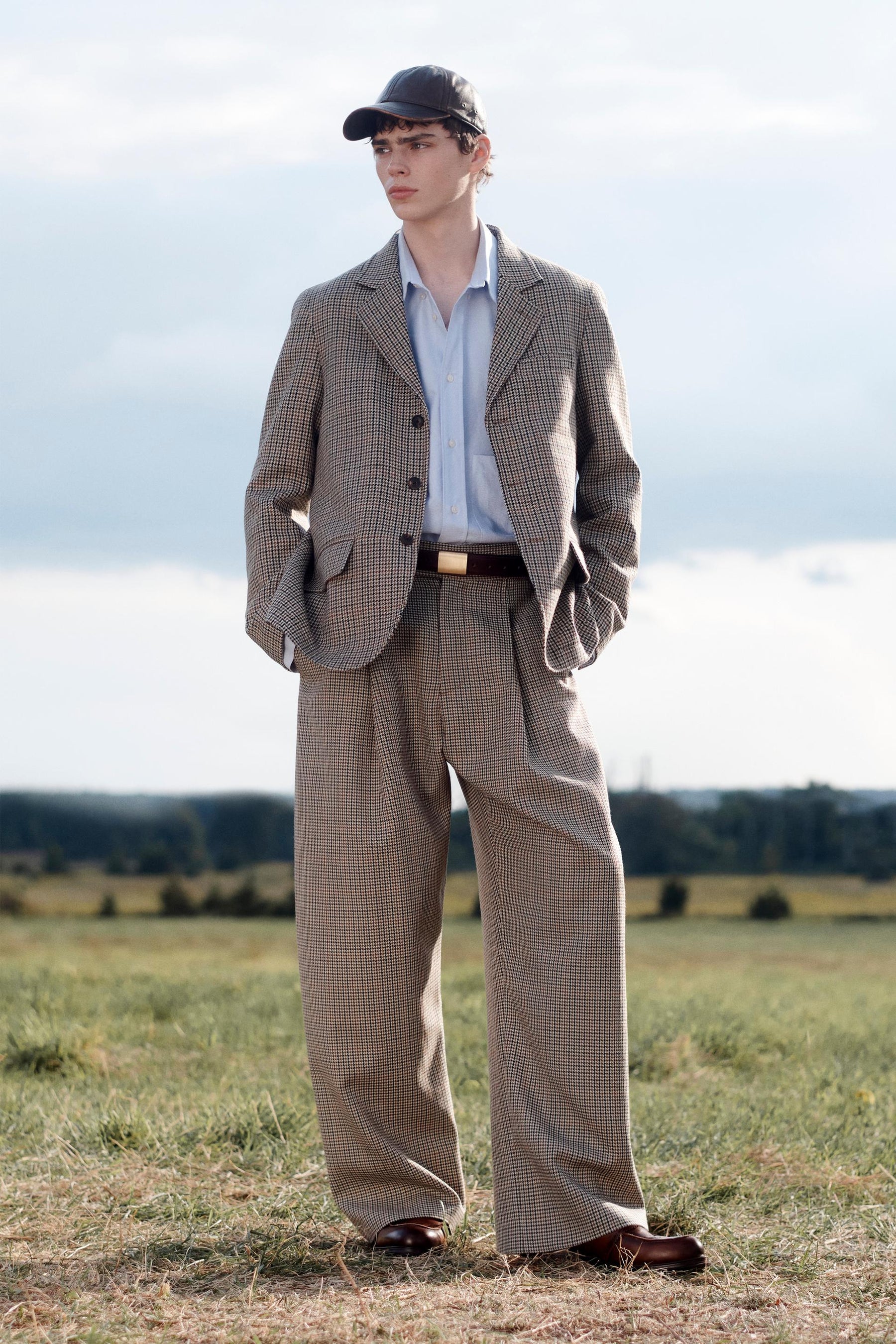 LIMITED EDITION WOOL CHECK SUIT BLAZER - Image 1