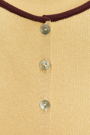 KNIT TOP WITH CONTRAST TRIMS - Image 7