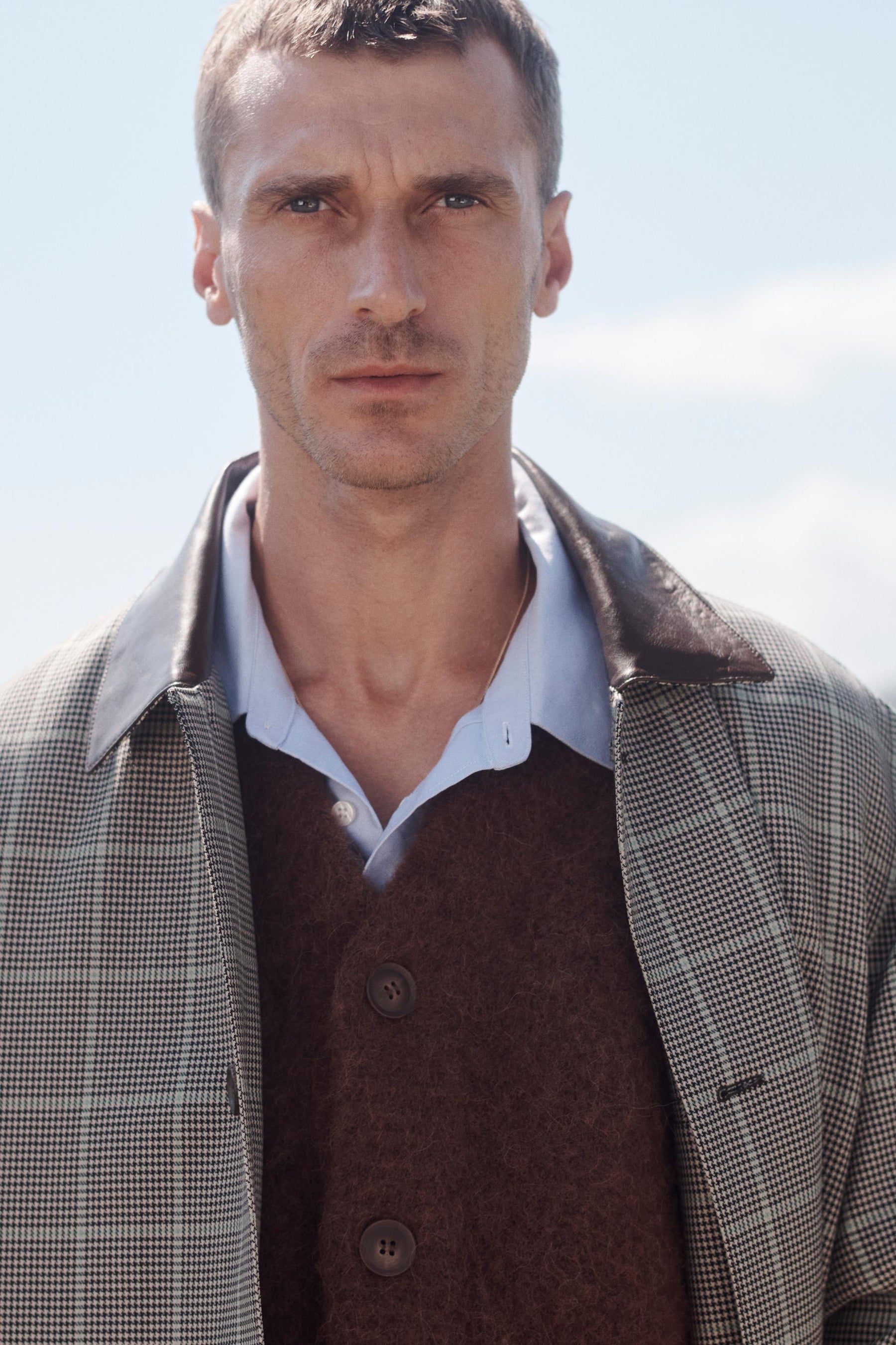 Check Trench Coat - Image 5