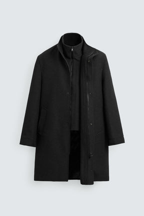COAT WITH DETACHABLE COLLAR - Image 10