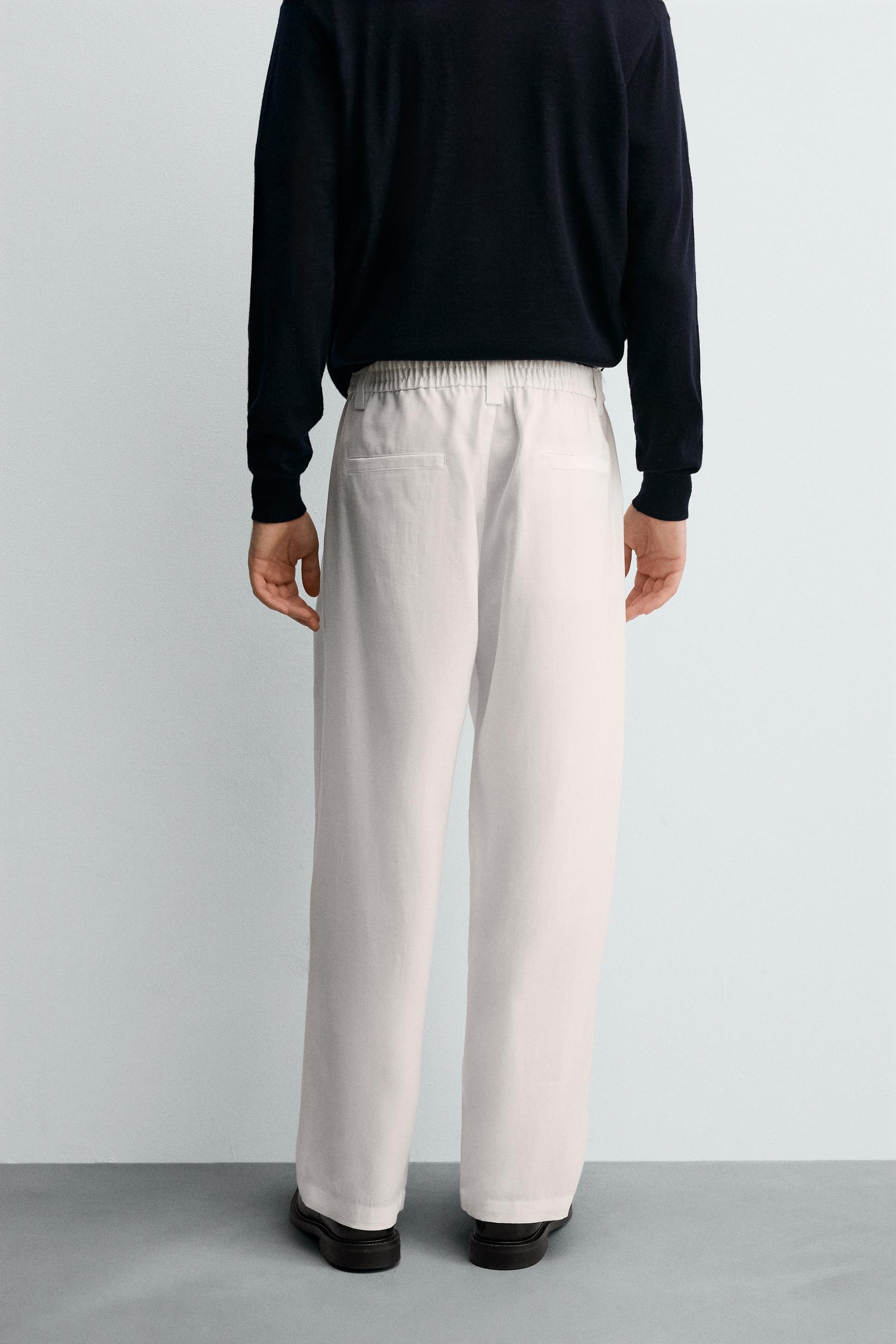 FLOWING TROUSERS WITH SIDE PLEATS - Image 3