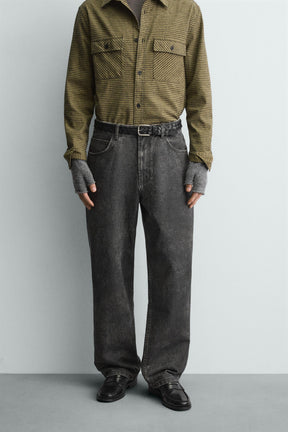 WAXED FINISH TROUSERS - Image 2