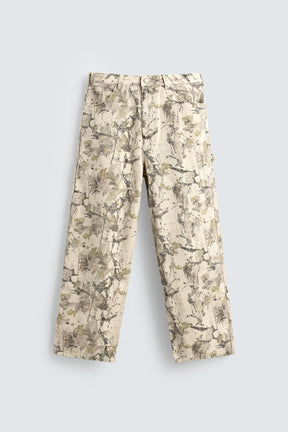 ABSTRACT PRINT BAGGY FIT CARPENTER TROUSERS - Image 7