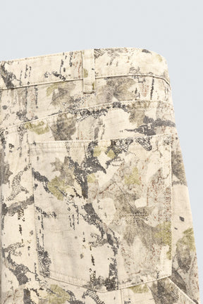 ABSTRACT PRINT BAGGY FIT CARPENTER TROUSERS - Image 9