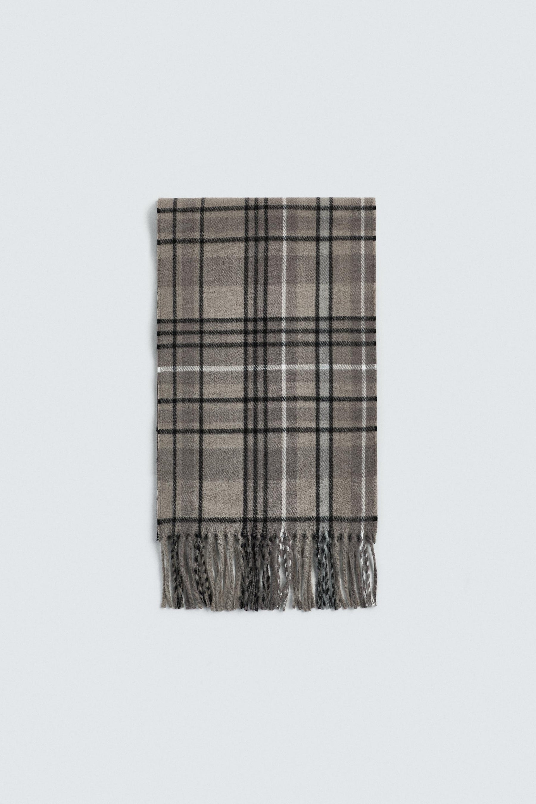 Plaid Scarf Combination