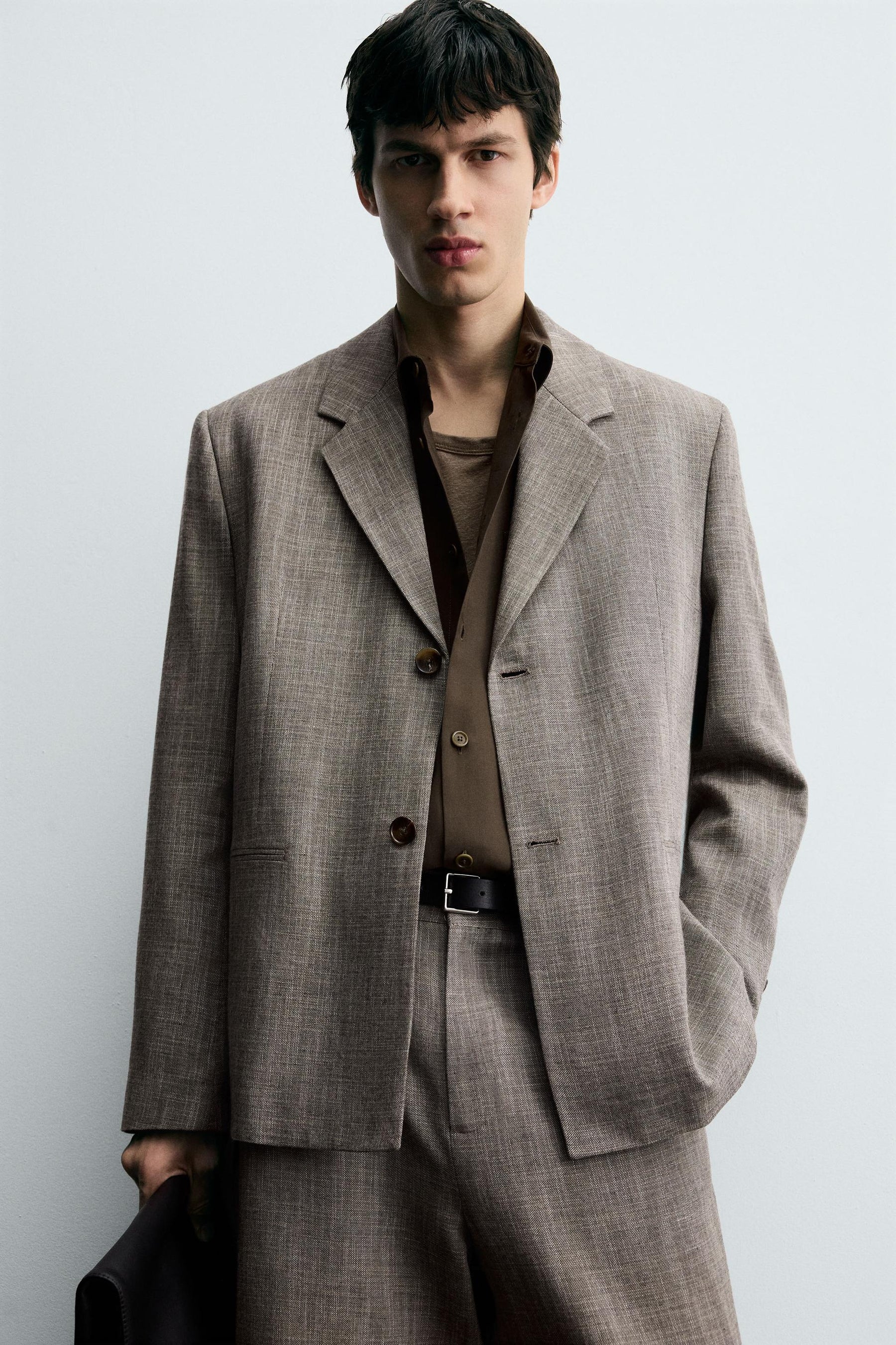TEXTURED SUIT BLAZER - Image 8
