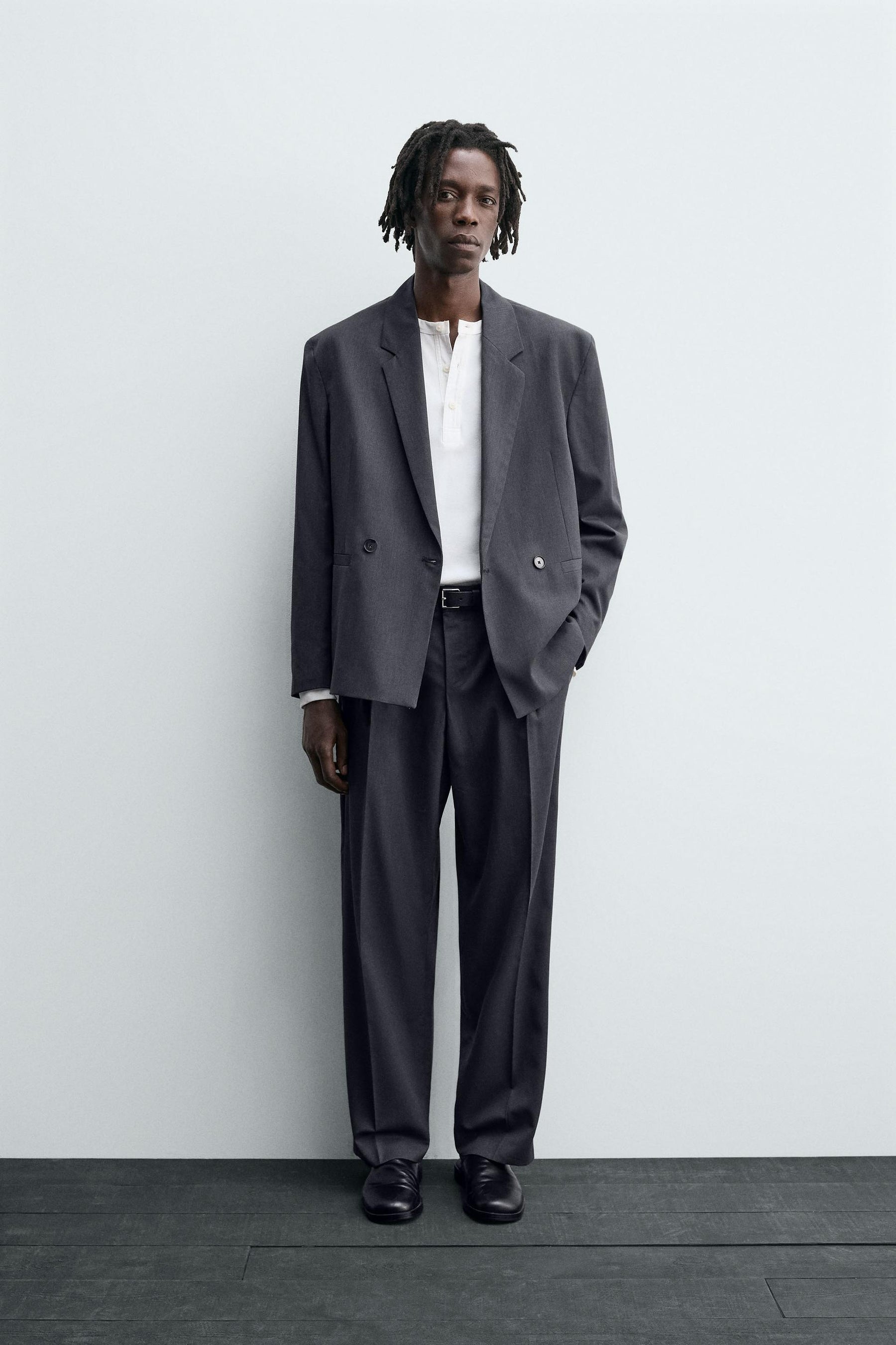 PLEATED SUIT TROUSERS - Image 1