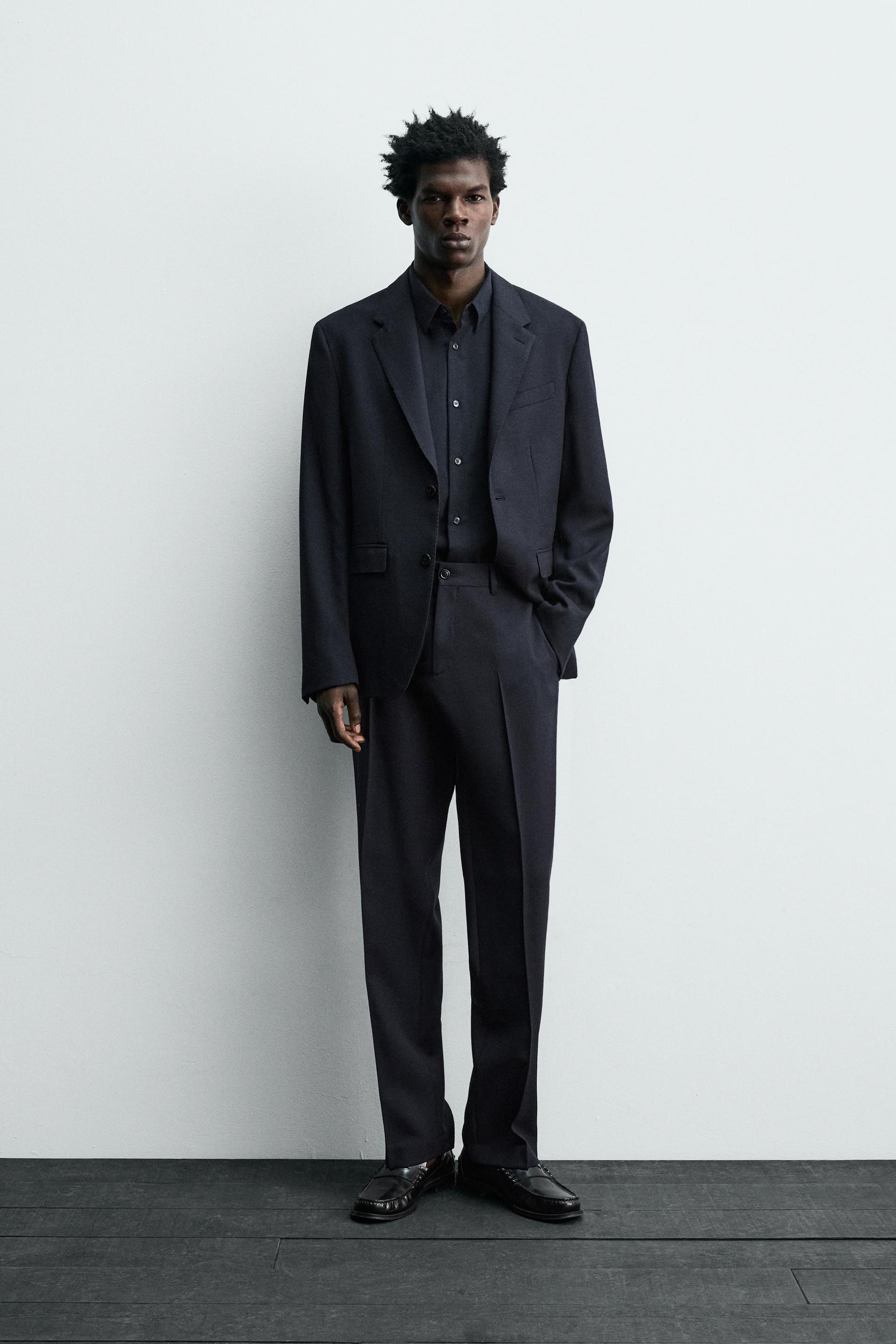 WOOL SUIT TROUSERS - Image 1