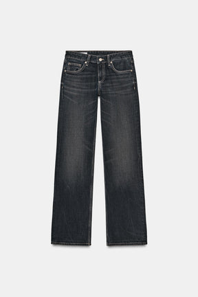 Low Rise Wide Jeans