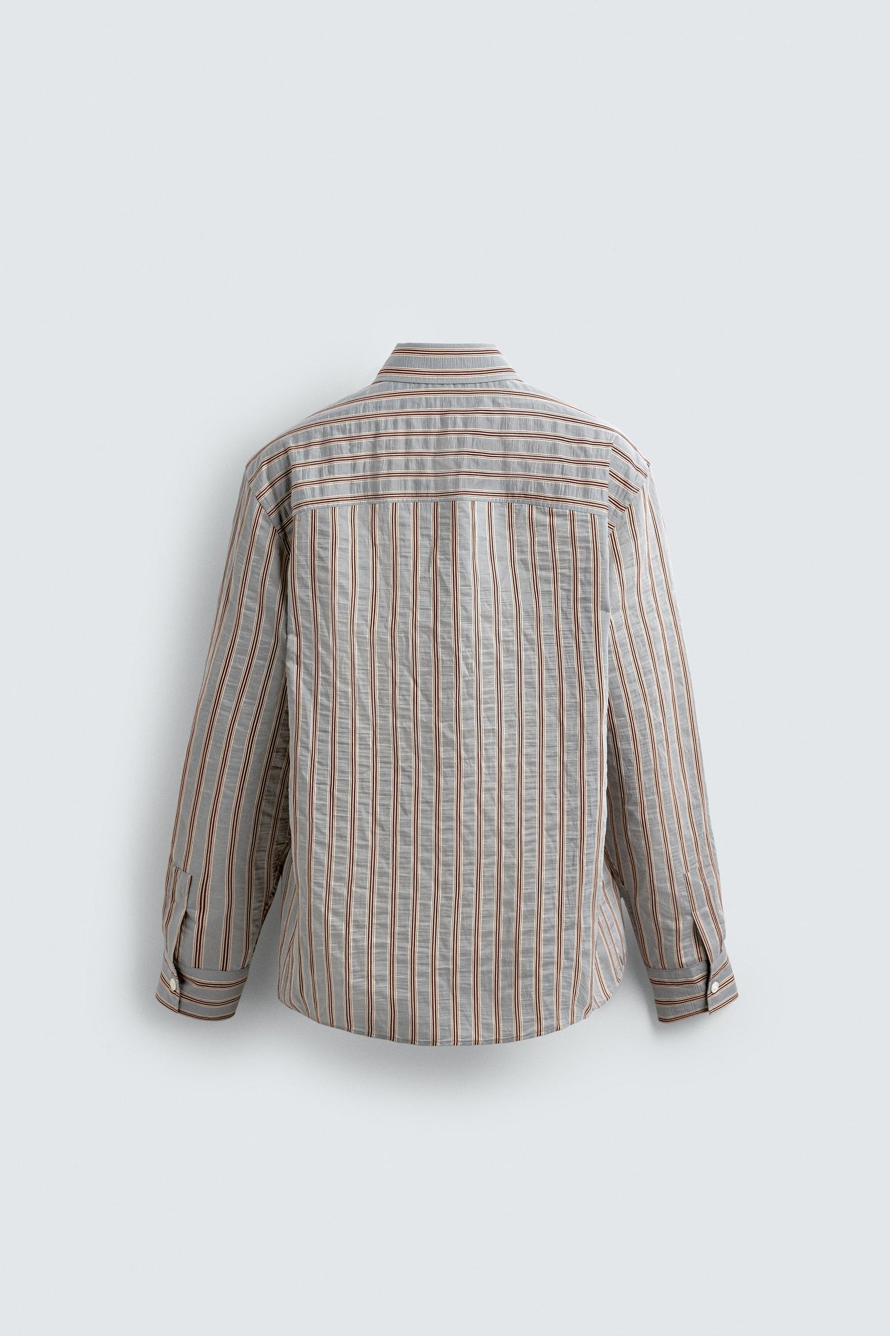 STRIPED FLOWING SHIRT - Image 7