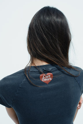 Faded-effect T-shirt