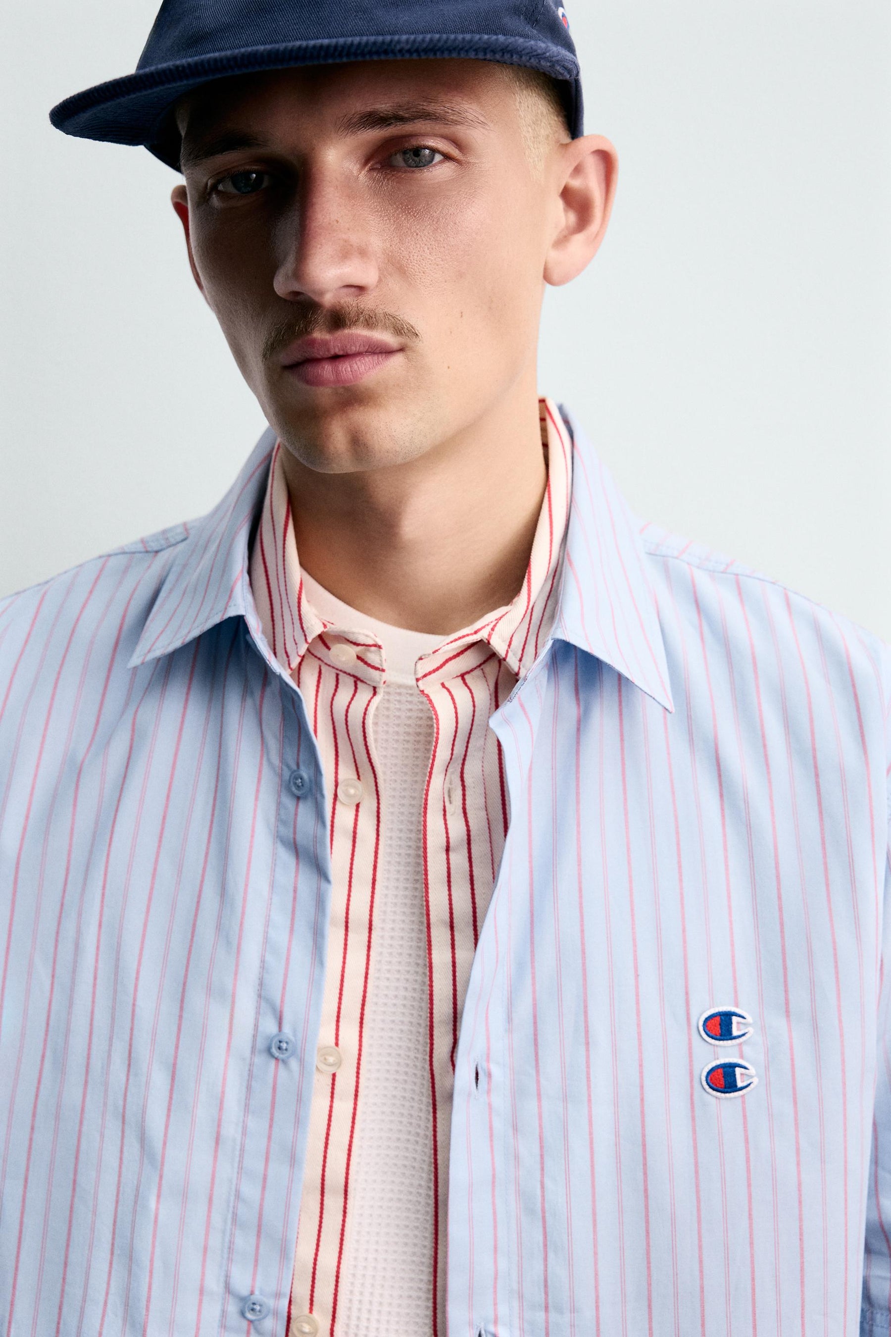 STRIPED SHIRT WITH PATCHES CHAMPION ® X - Image 6