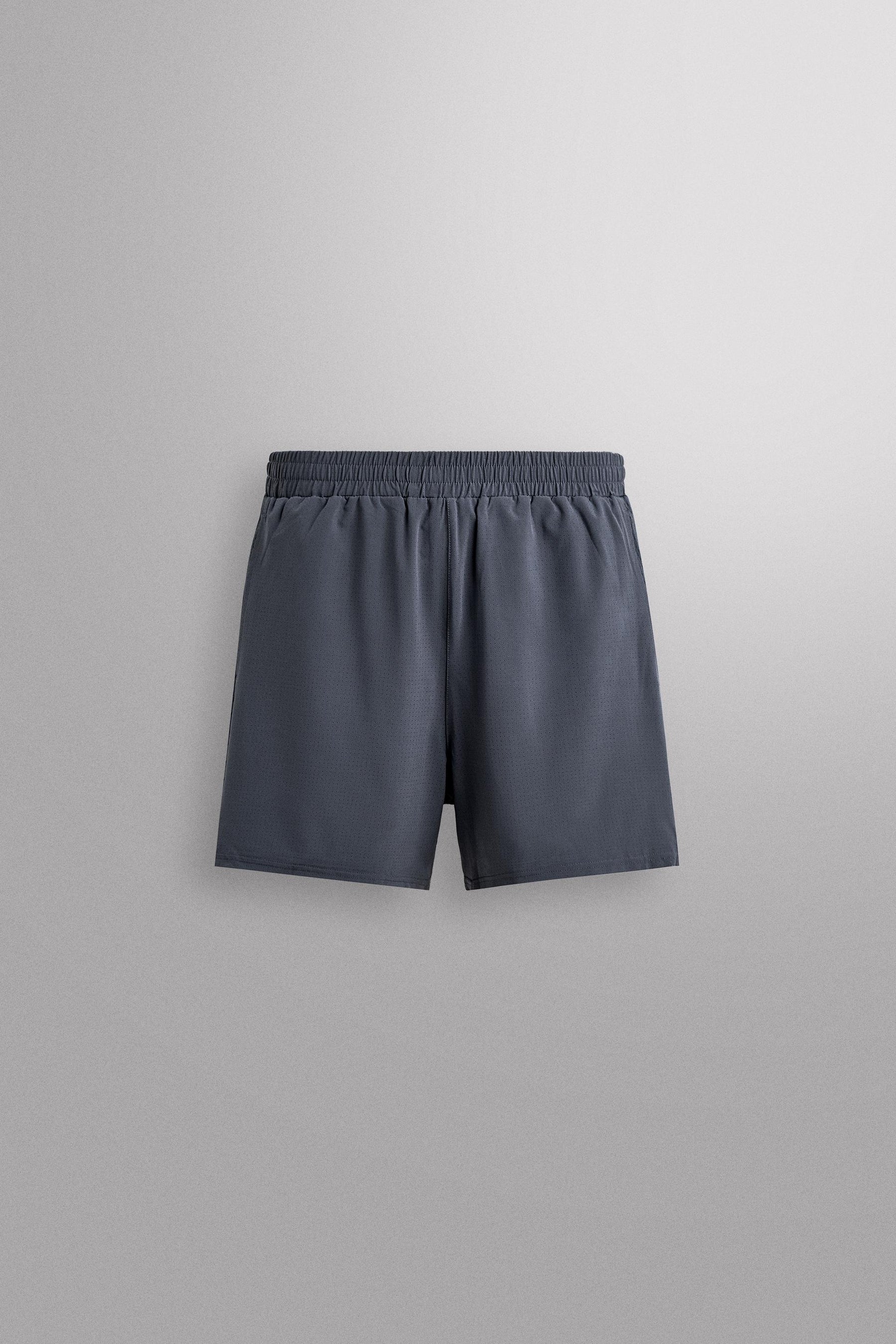 CONTRAST PERFORATED SHORTS - Image 8