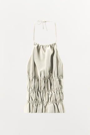 100% Leather Halter Top