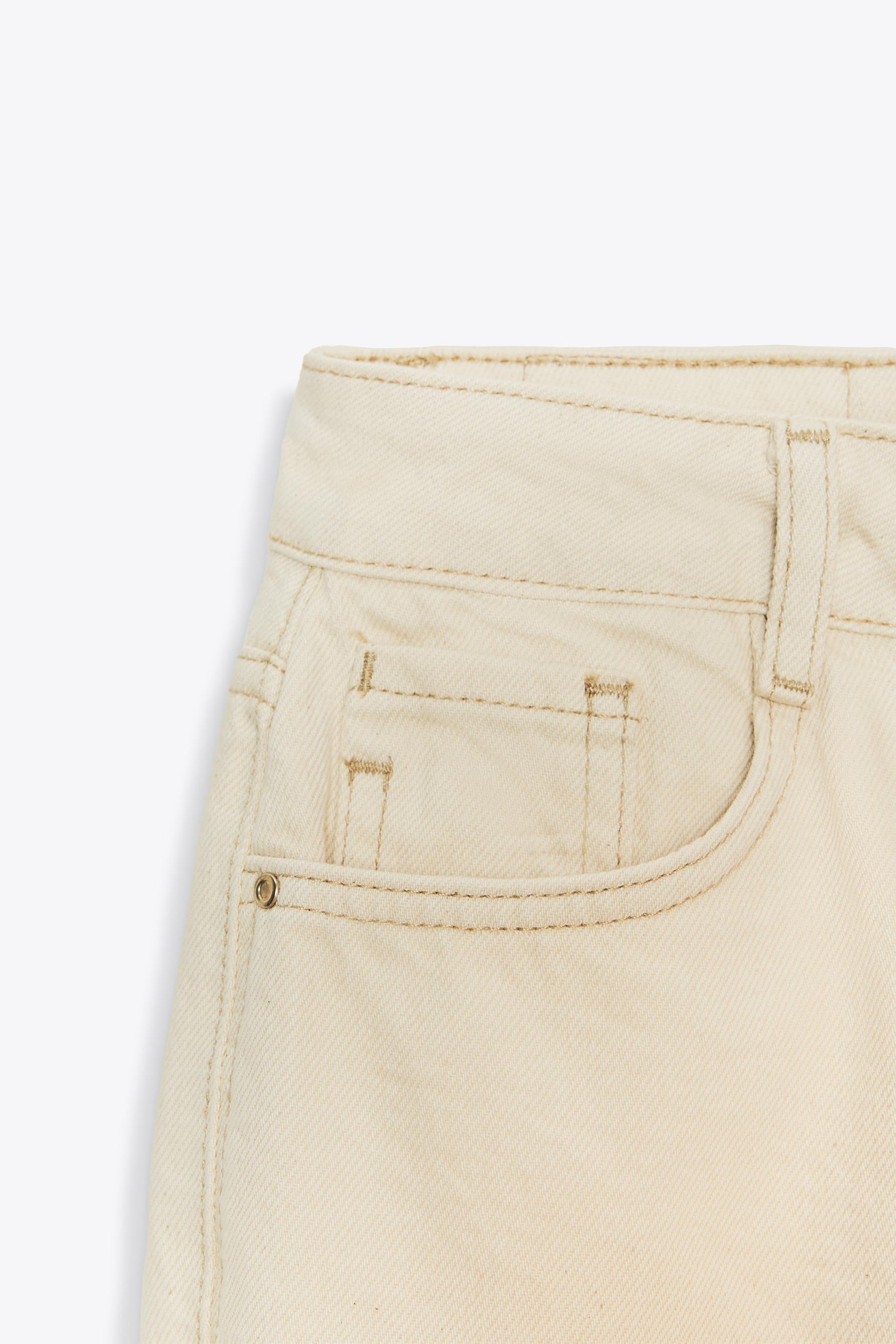 STRAIGHT ANKLE HIGH-WAIST JEANS