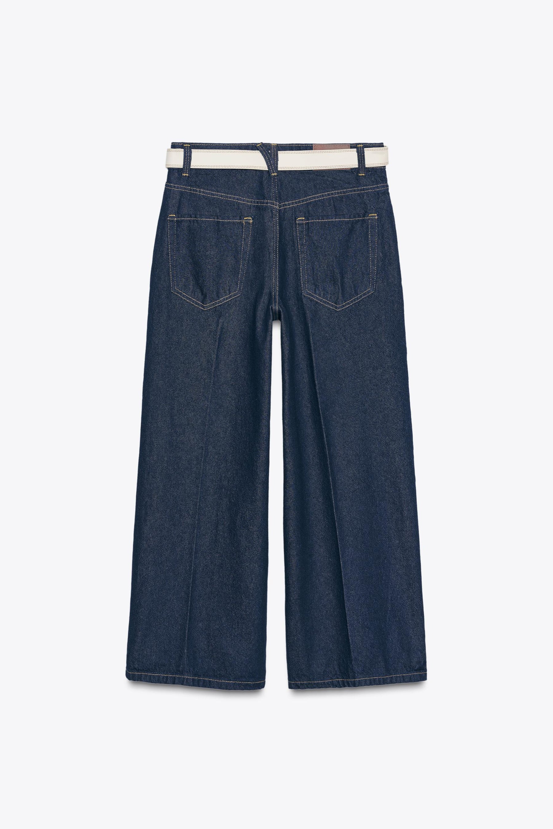 Jeans with Pressed Crease