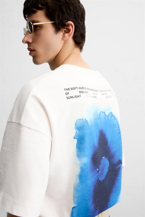 WATERCOLOUR PRINT T-SHIRT - Image 6
