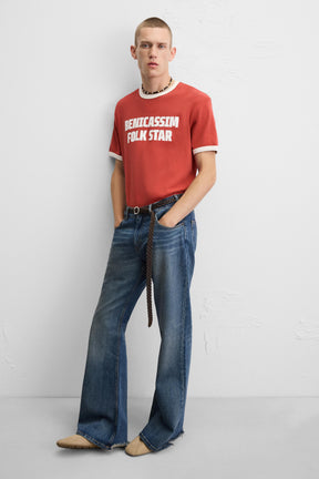 GUITARRICADELAFUENTE RIBBED SLOGAN T-SHIRT - Image 6