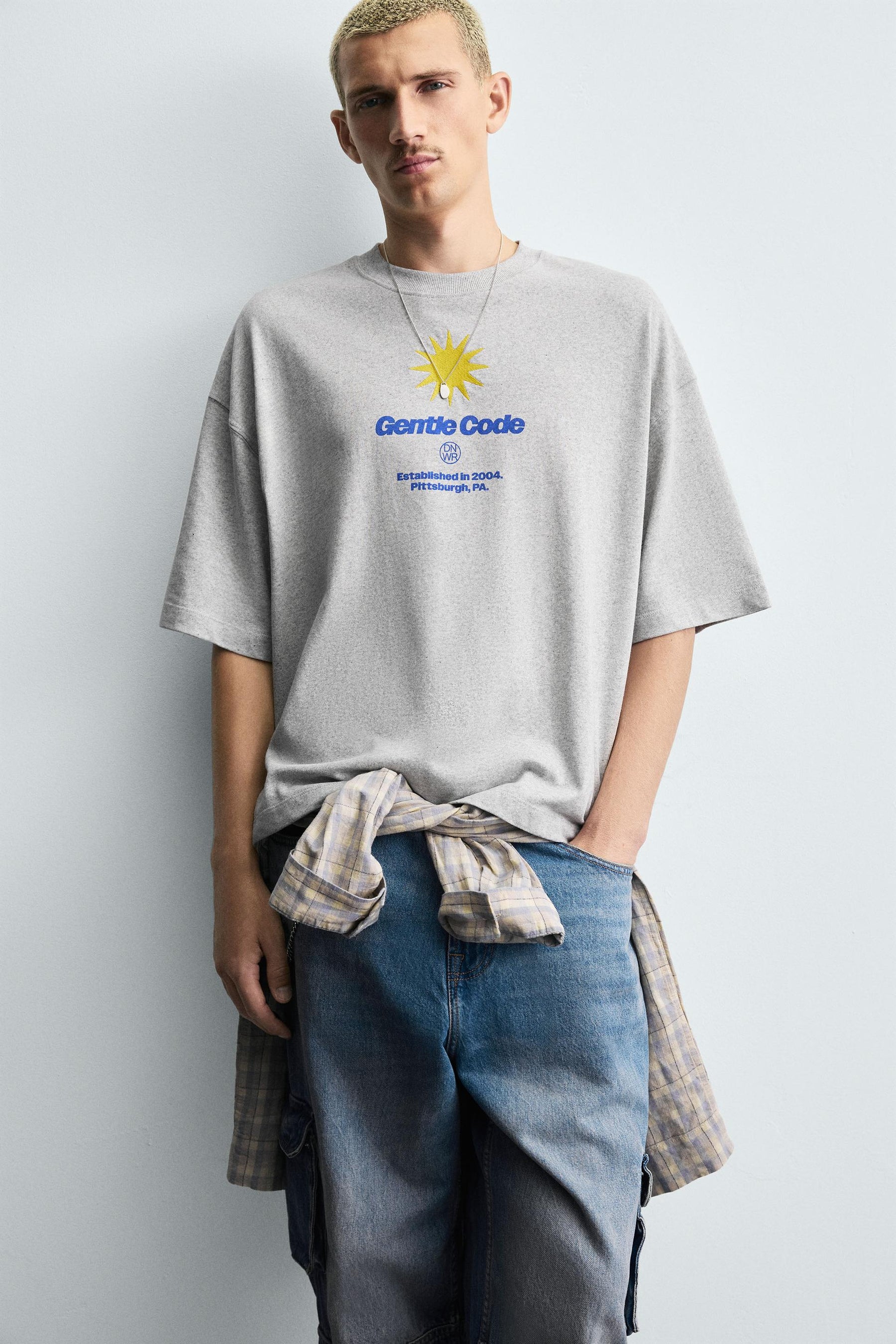 CONTRAST SUN PRINT T-SHIRT - Image 5