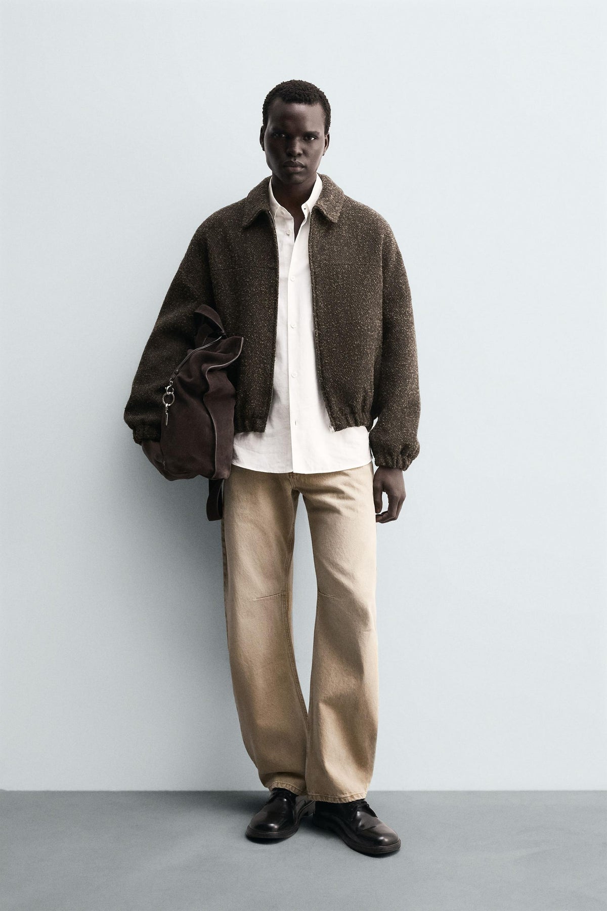 BOUCLÉ TEXTURED JACKET - Image 1