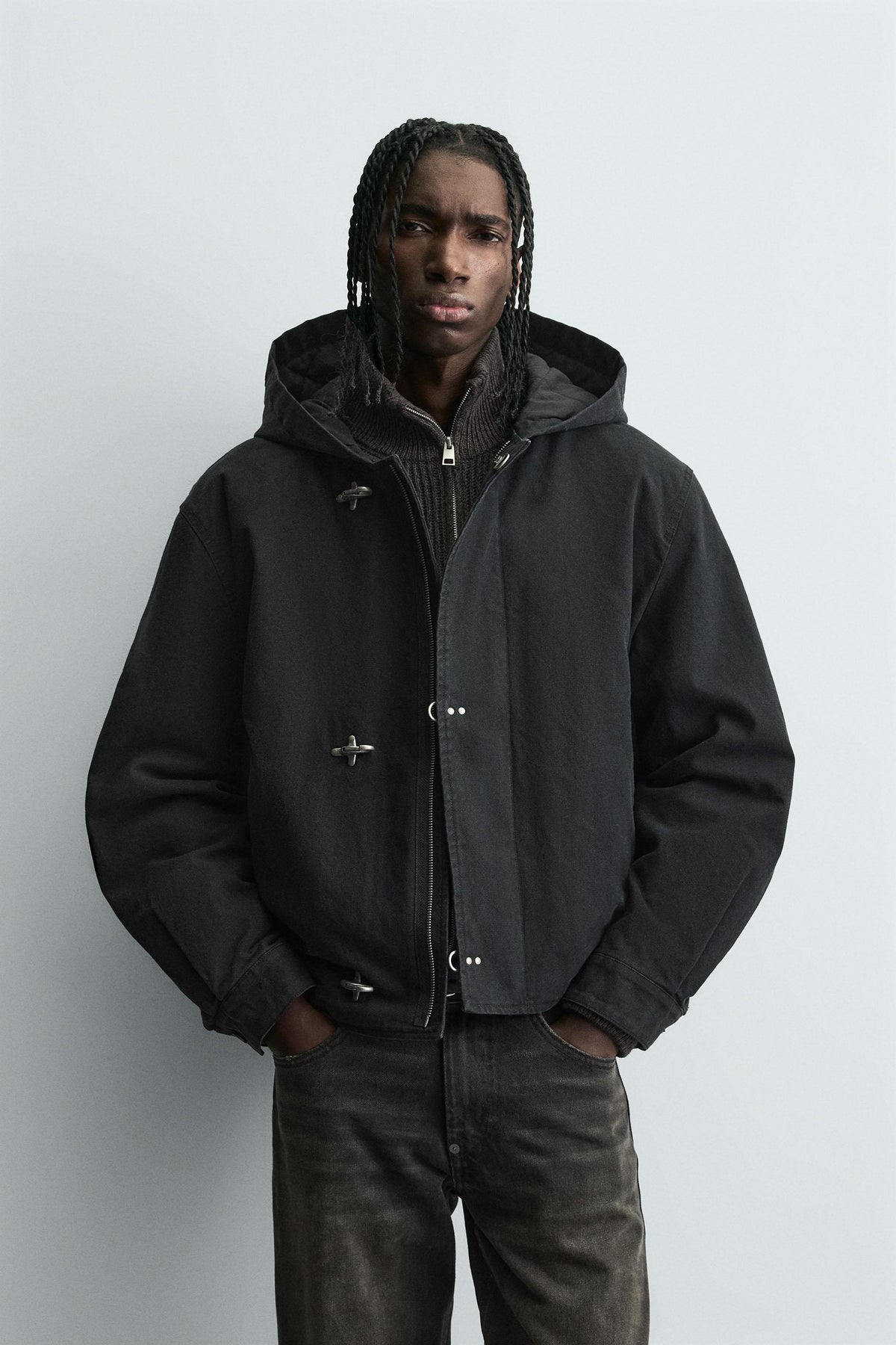 Hooded Toggle Jacket