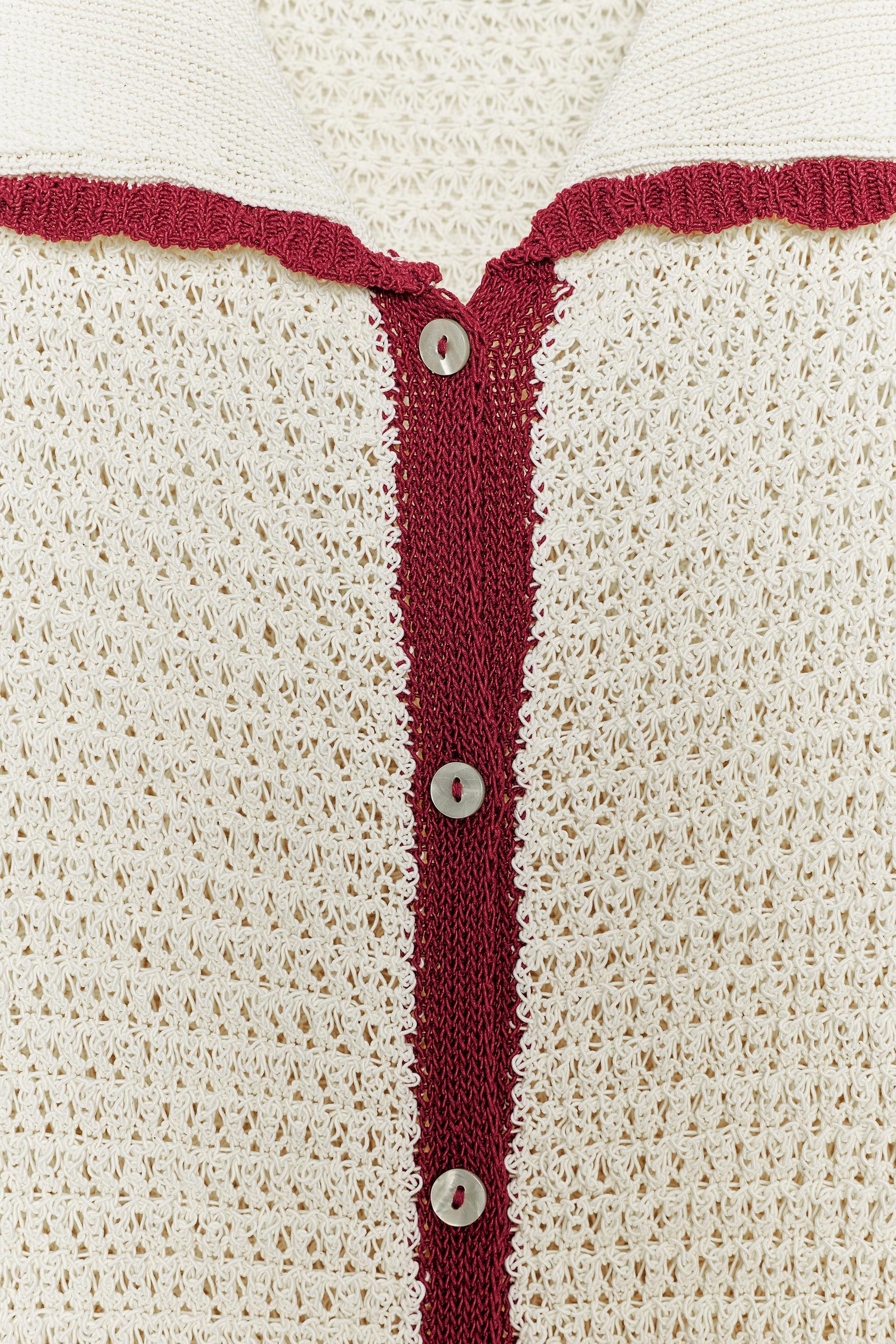 KNITTED POLO CARDIGAN - Image 6