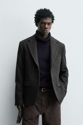 HERRINGBONE TEXTURED BLAZER - Image 2