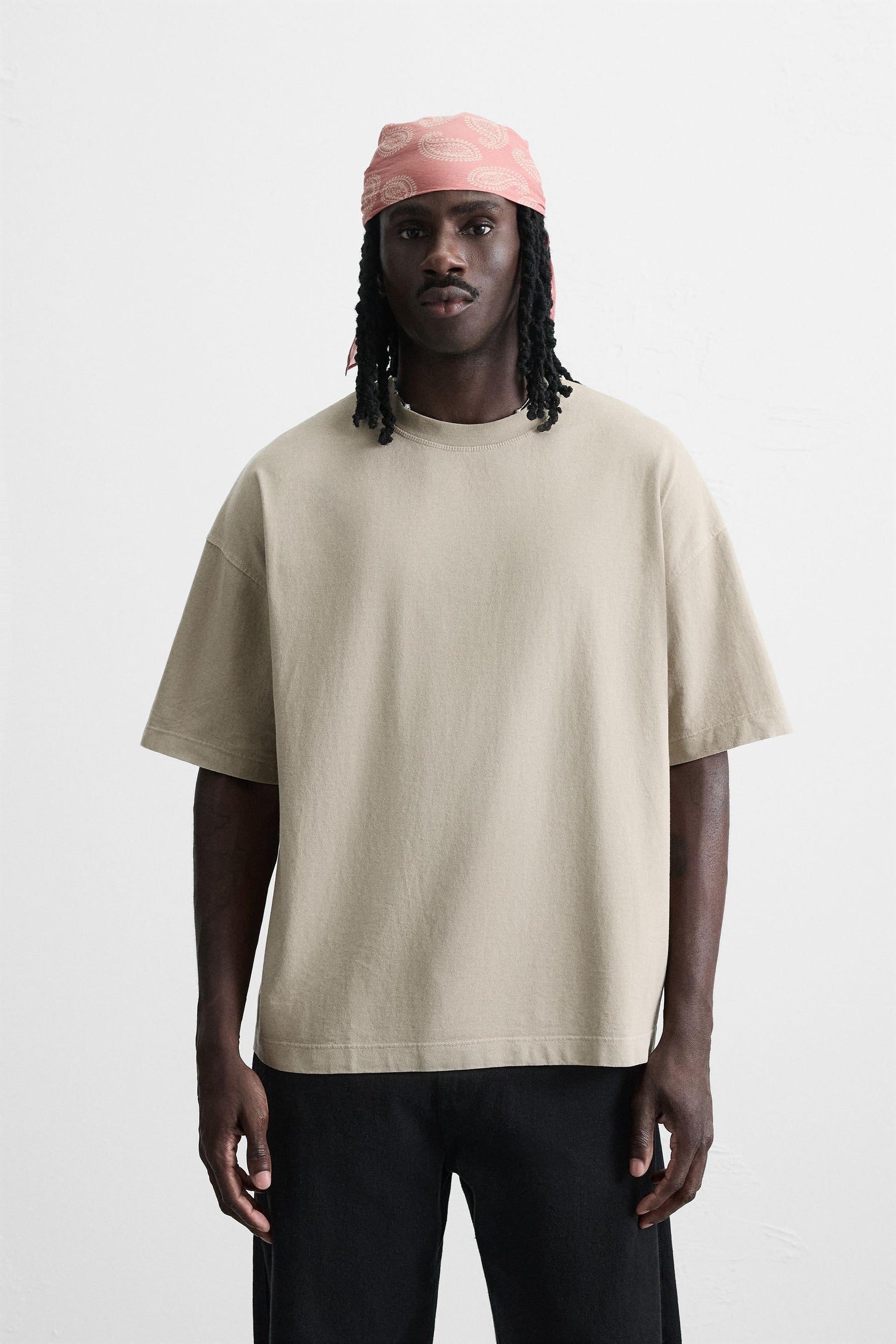 LIGHT WEIGHT WASHED BOXY FIT T-SHIRT - Image 2