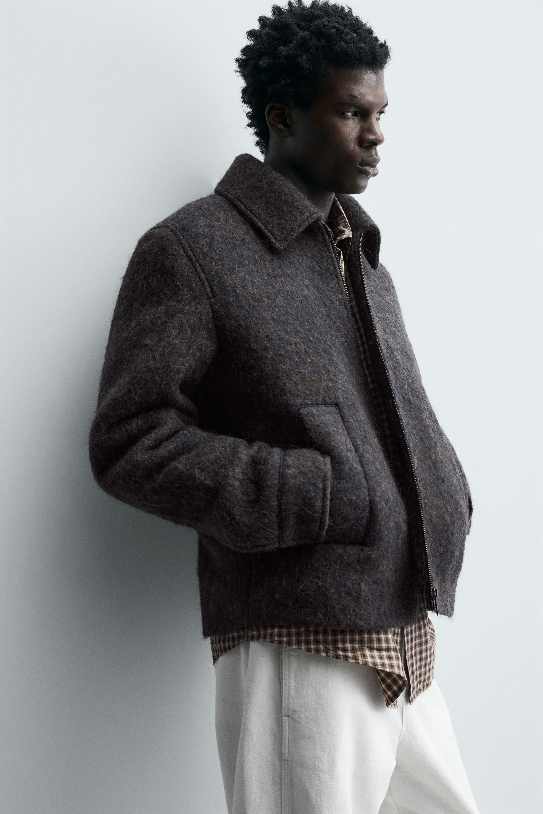 CROPPED TEXTURED OVERSHIRT - Image 6