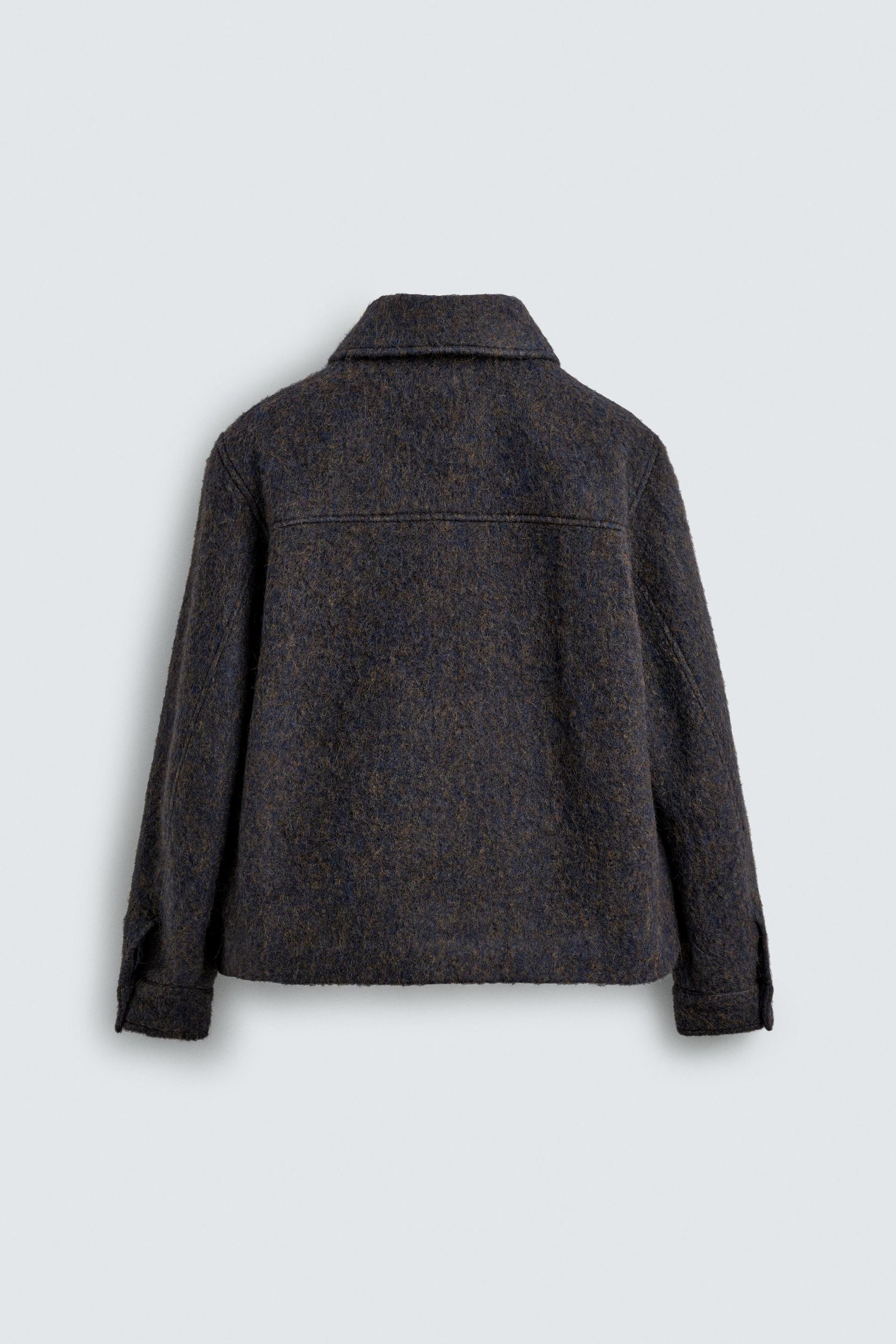 CROPPED TEXTURED OVERSHIRT - Image 8