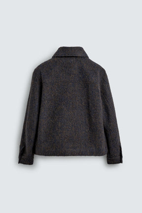 CROPPED TEXTURED OVERSHIRT - Image 8