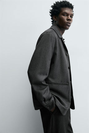 WOOL OVERSHIRT WITH POCKETS - Image 7