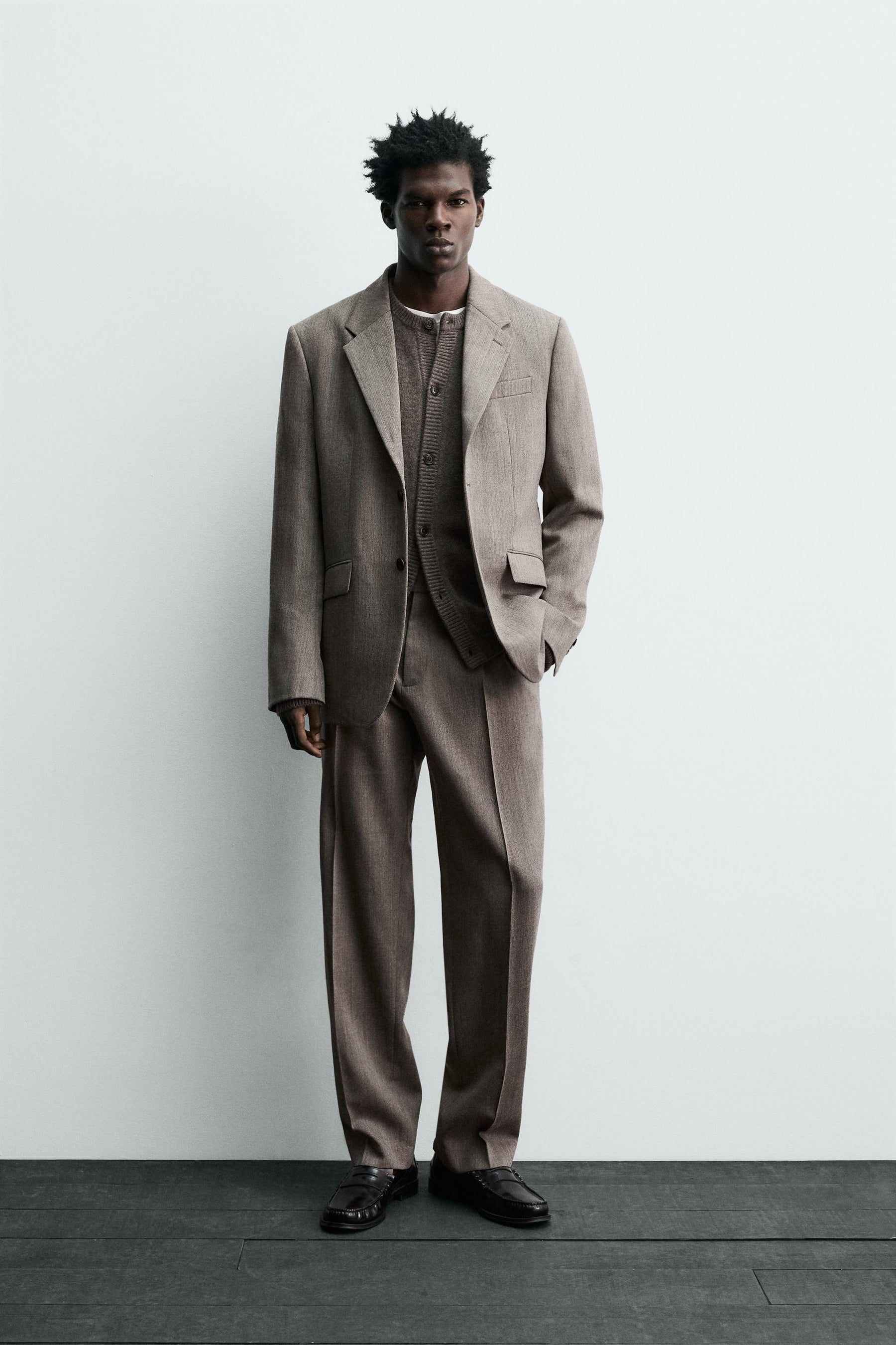 WOOL SUIT TROUSERS - Image 1