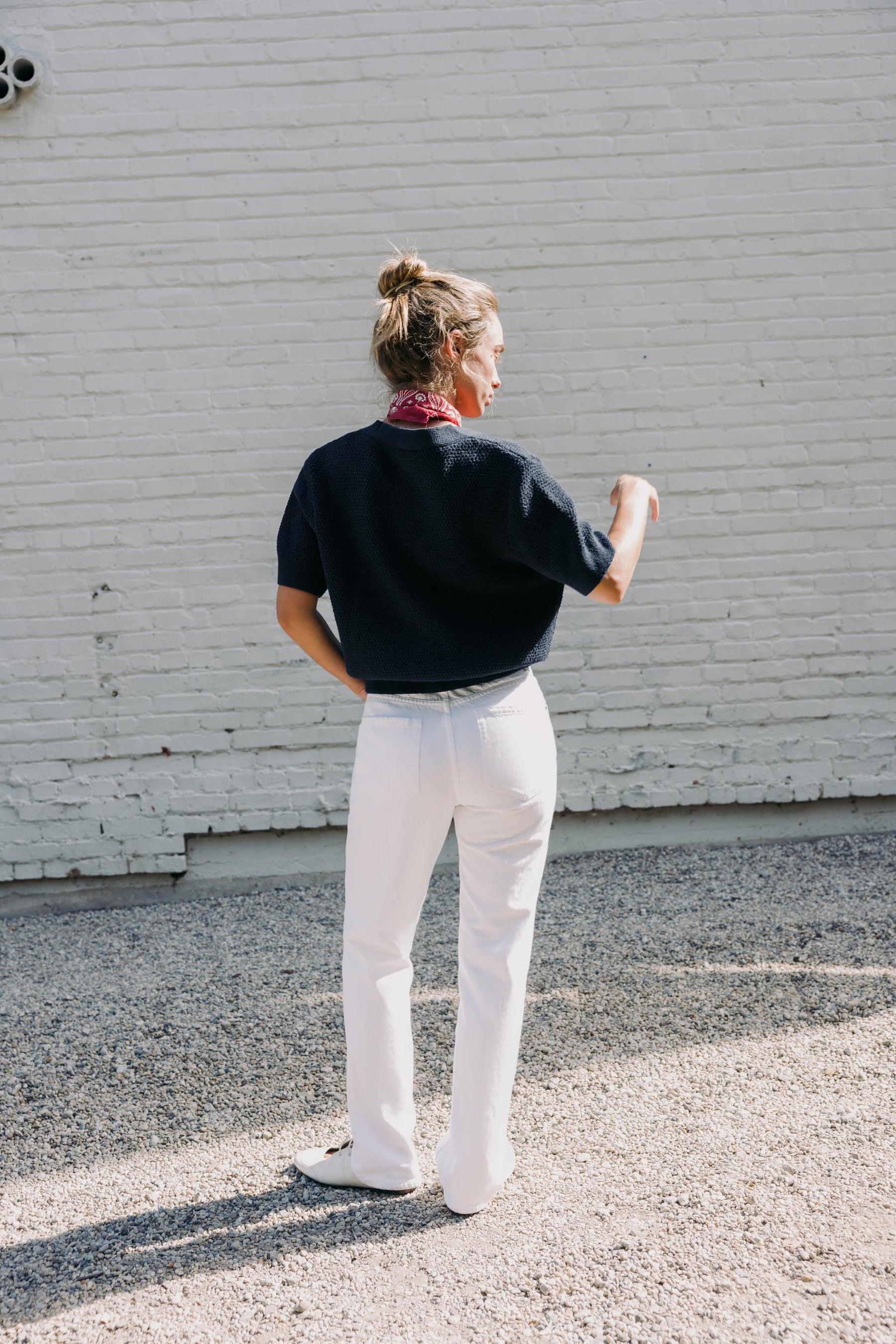 STAR BUTTON TEXTURED KNIT CARDIGAN - Image 5