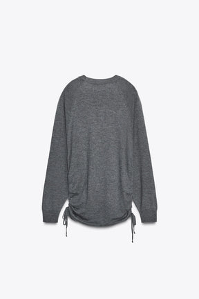 KNIT JUMPER WITH SIDE DRAWSTRINGS - Image 5