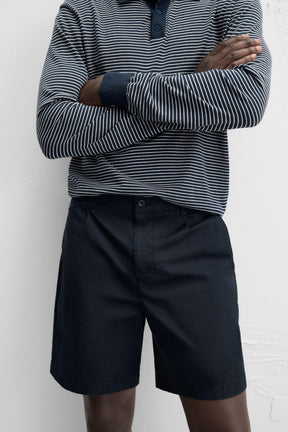 PLEATED REGULAR FIT BERMUDA SHORTS - Image 5