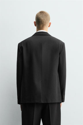 DOUBLE-BREASTED WOOL SUIT BLAZER - Image 3