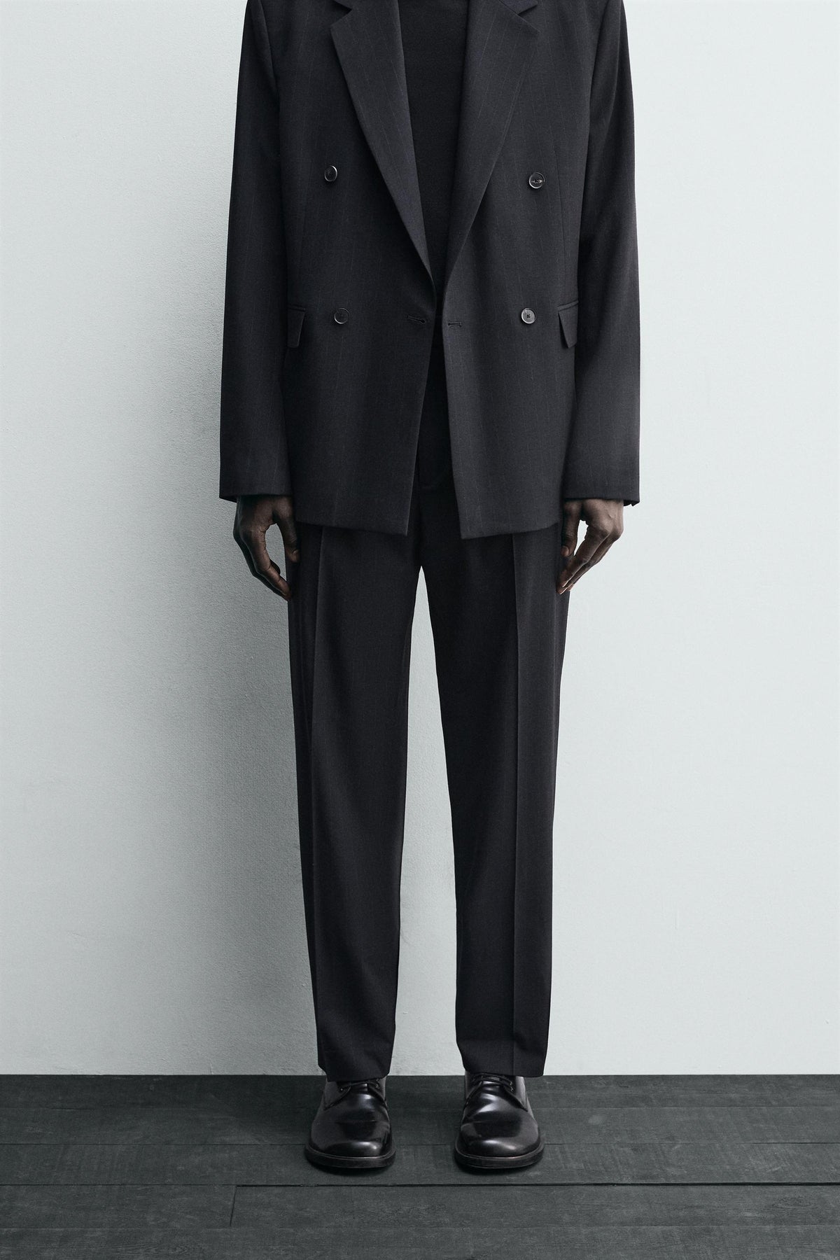 PINSTRIPED SUIT TROUSERS - Image 2
