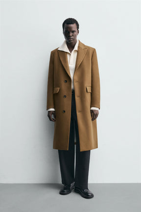 WOOL BLEND STRUCTURED COAT - Image 1