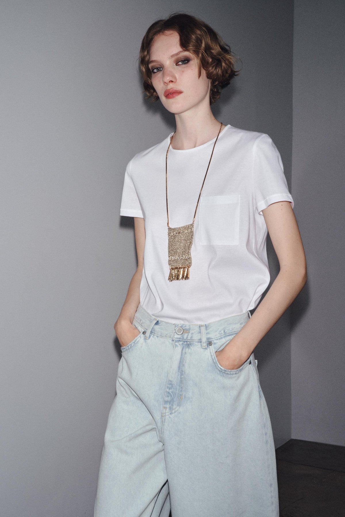 High-Waist Palazzo Jeans