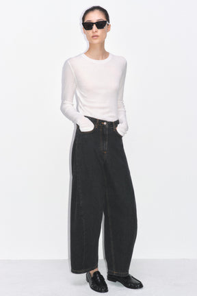 Ankle Balloon Mid-Waist Jeans
