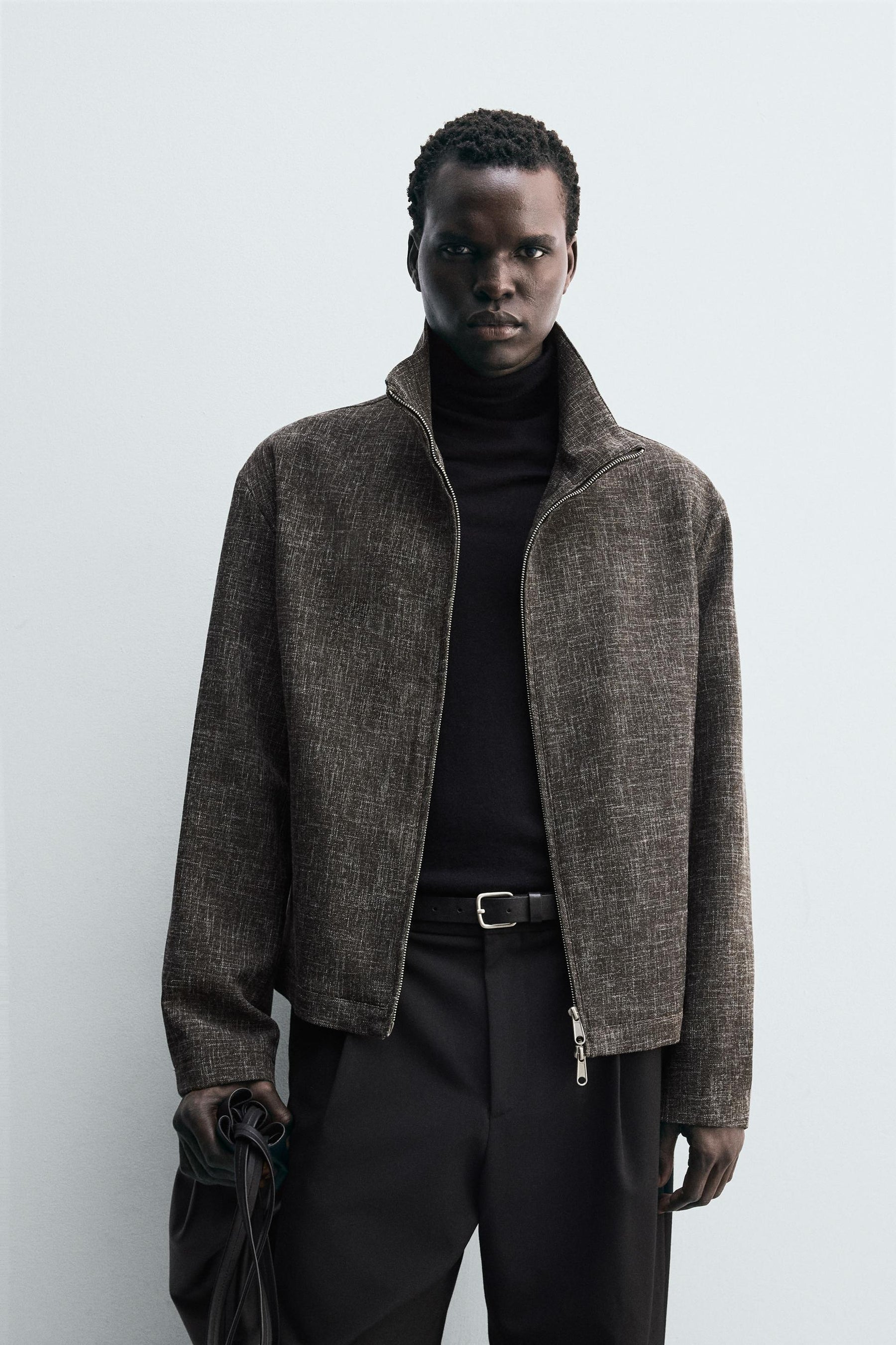 RELAXED FIT TEXTURED OVERSHIRT - Image 2