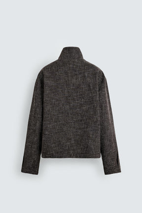 RELAXED FIT TEXTURED OVERSHIRT - Image 7