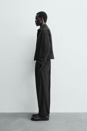 TEXTURED SUIT TROUSERS - Image 4
