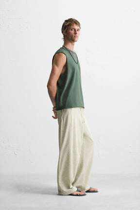 STRIPED BAGGY FIT TROUSERS - Image 4