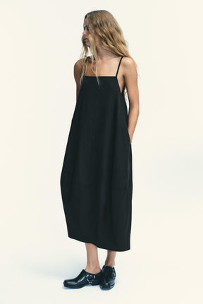 MIDI DRESS WITH PLEATED BACK - Image 3