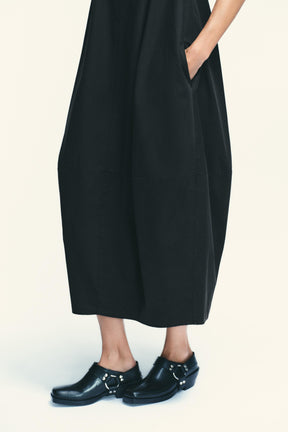 MIDI DRESS WITH PLEATED BACK - Image 4
