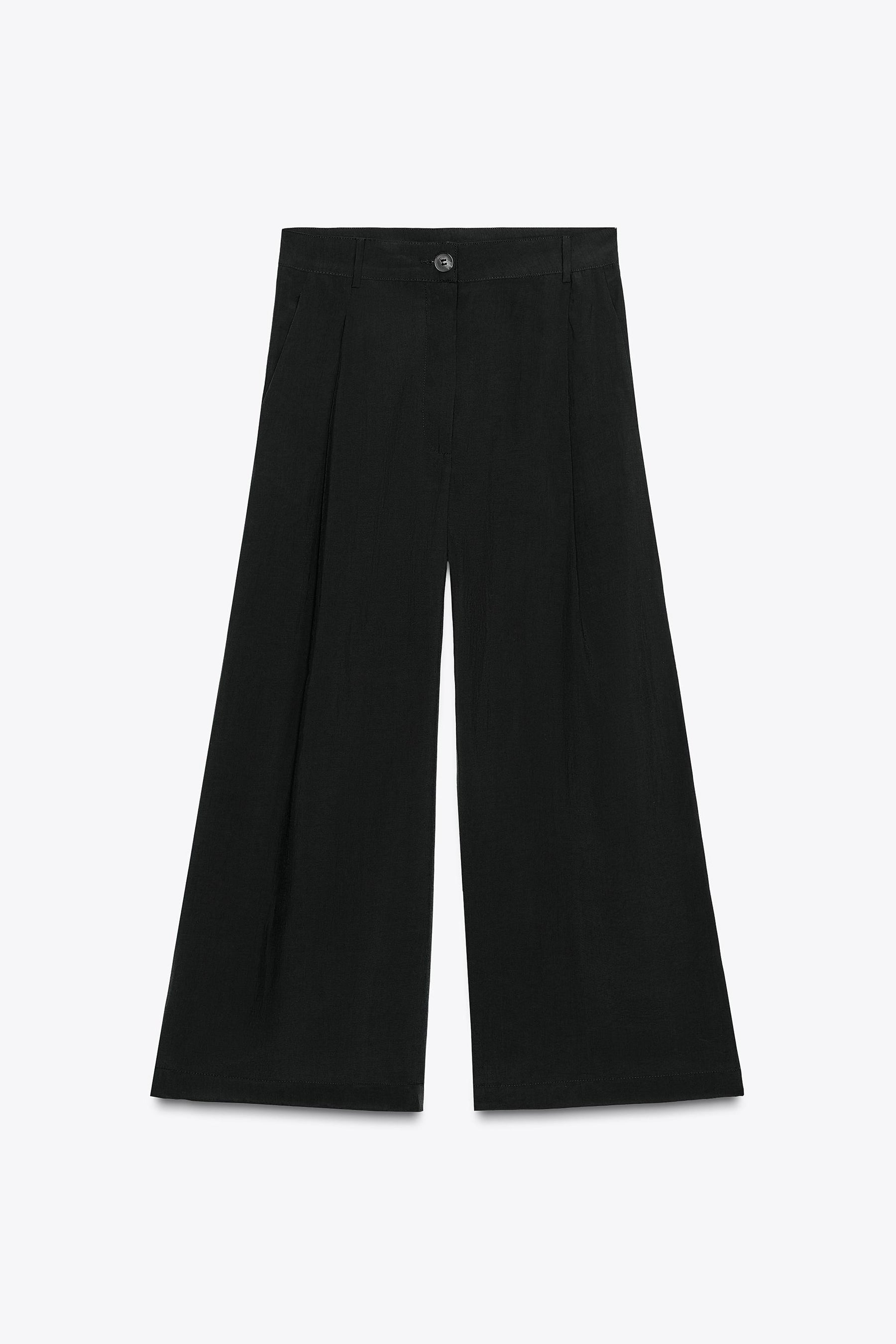 Cropped Darted Trousers