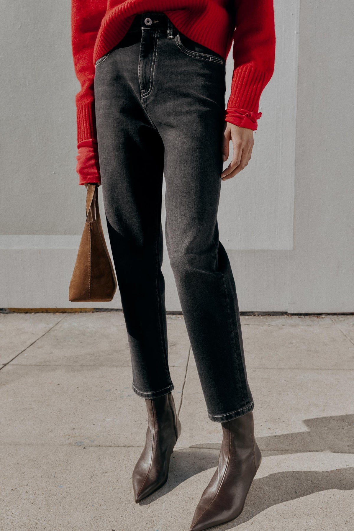 High-Waist Mom Fit Jeans